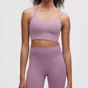 lululemon like a cloud long line bra; light support